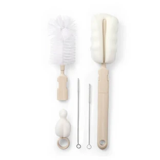 Bottle and Nipple Brush Set, Crem, Babyono