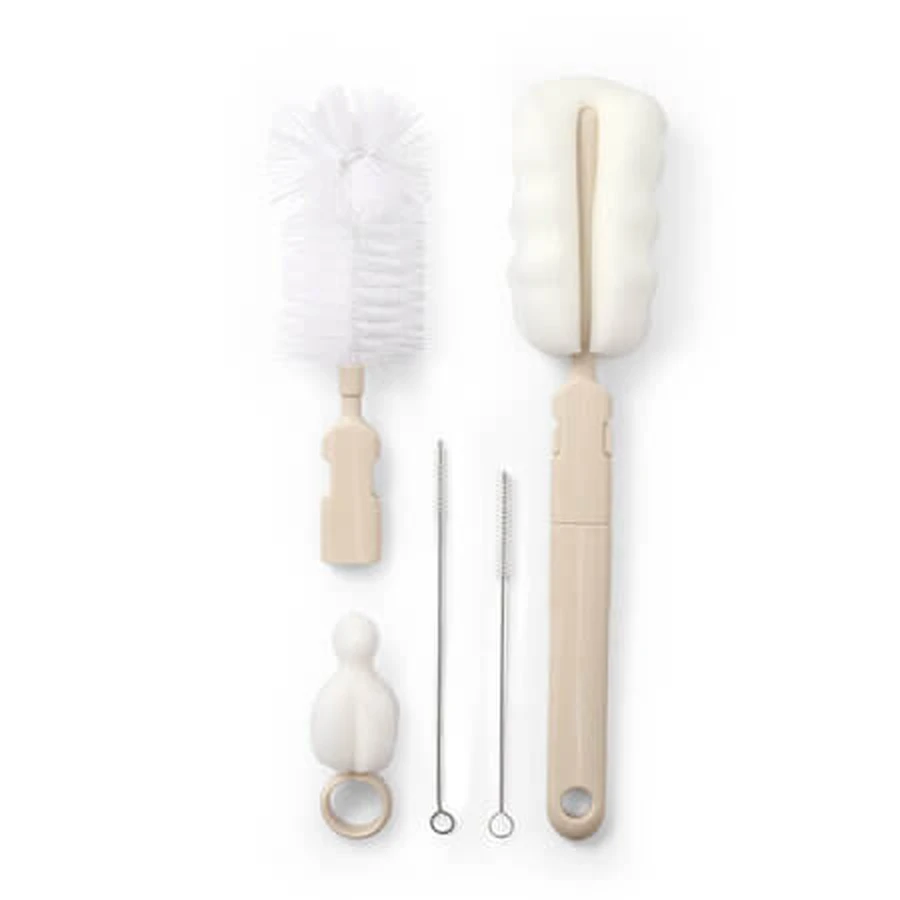 Bottle and Nipple Brush Set, Crem, Babyono