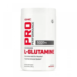 Pro Performance L-glutaminepoeder zonder smaak, gemicroniseerd, 5.000 mg, 300 g, GNC