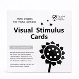 Set zwart-witte visuele stimulatiekaarten, 0–3 maanden, OEM