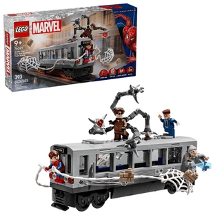 Het gevecht op het dak van de trein tussen Spider-Man en Doc Ock Marv, vanaf 9 jaar, 76321, 393 onderdelen, Lego