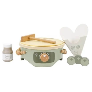 Machine à crêpes en bois, vert olive, à partir de 18 mois, Label Label