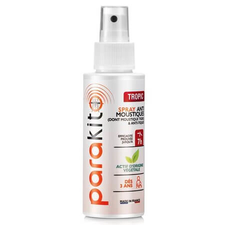 Tropische muggen- en tekenspray, vanaf 3 jaar, 100 ml, Parakito