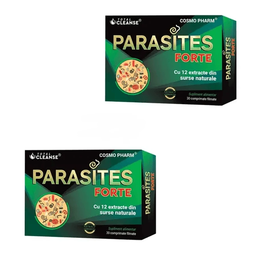 Set Parasites Total Cleanse, 30 + 30 filmomhulde tabletten, Cosmopharm