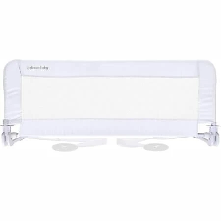 Prague Folding Crib Guard, 110 x 45.5 cm, White, 18 months+, Dreambaby