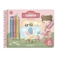 Libro para colorear «Rosa» con lápices de colores, a partir de 2 años, Little Dutch