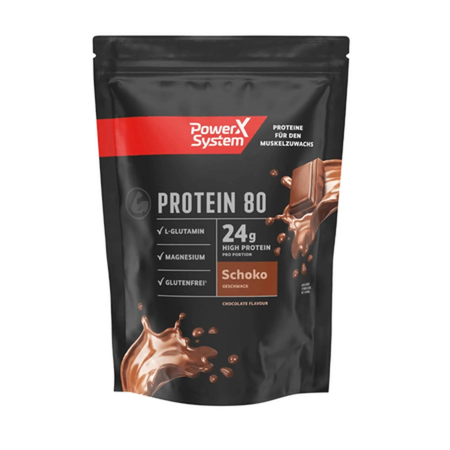 Protein 80-eiwitpoeder, chocolade, 360 g, PowerX-systeem