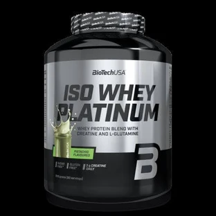 Proteína en polvo Iso Whey Platinum, sabor a pistacho, 1816 g, BioTechUSA