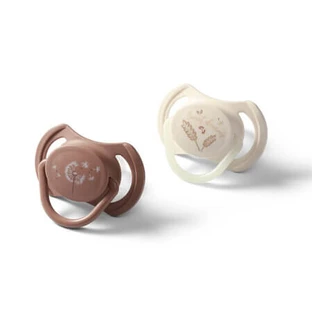 Night & Day Symmetrical Silicone Pacifiers, 18 months+, 2-pack, Babyono