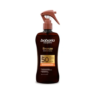 Aceite solar SPF 50 con acelerador del bronceado, 200 ml, Babaria