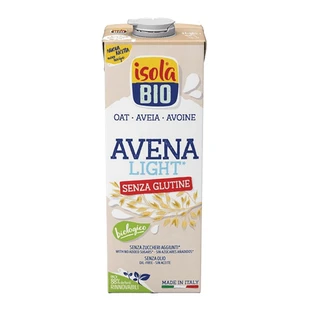 Bebida ligera de avena ecológica sin gluten, 1 litro, Isola Bio
