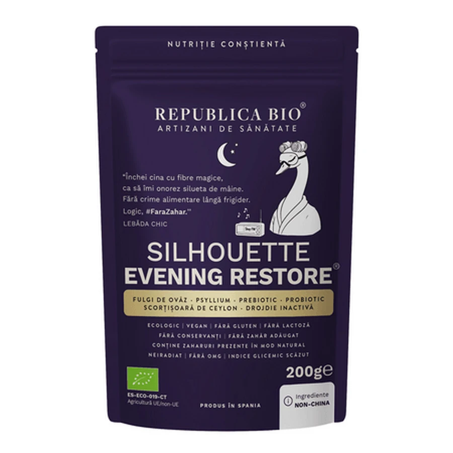 Silhouette Evening Restore Gluten-Free Organic Functional Powder, 200 g, Republica Bio