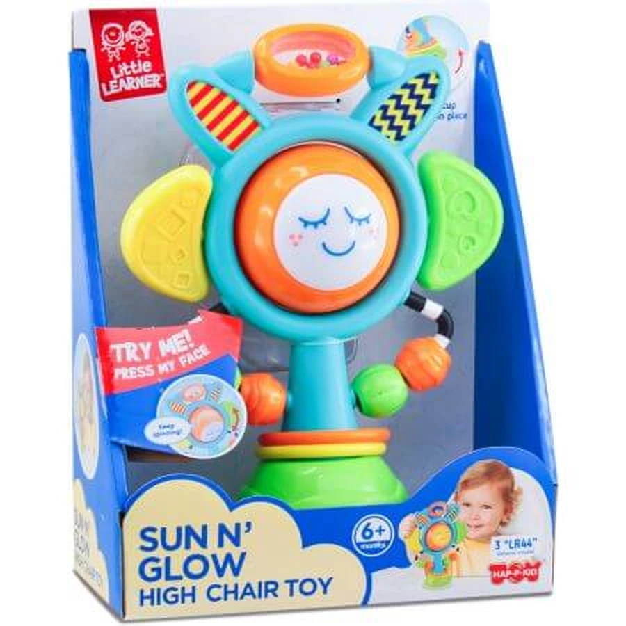 Jouet interactif avec ventouse, tournesol, à partir de 6 mois, Little Learner