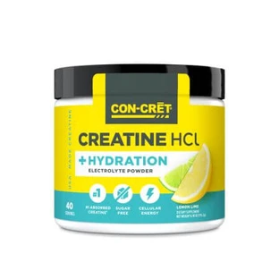 Creatine HCL with Electrolytes, Lemon Lime, 175.2 g, Con-Cret