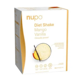 Dieetshake – Volledige maaltijdvervanger voor gewichtsbeheersing, mango-vanille, 12 x 32 g, Nupo