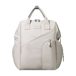 Modern Style Mom's Backpack, Beige, Babyono