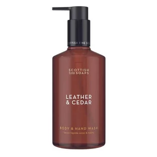 Flüssigseife für Hände und Körper mit Leder- und Zedernaroma, 300 ml, Scottish Fine Soaps