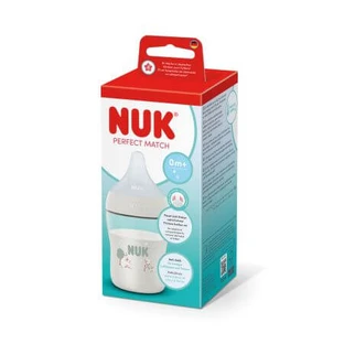 Biberon Perfect Match S-Flow à tétine en silicone, blanc, à partir de 0 mois, 150 ml, Nuk