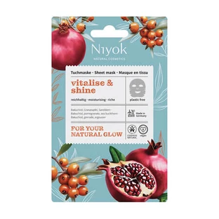Mascarilla facial tipo toallita «Vitalise & Shine», 10 ml, Niyok