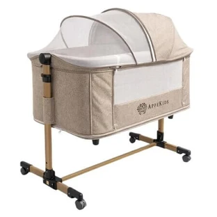 Verträumtes 4-in-1-Beistellbett, Sand, 0–12 Monate, AppeKids