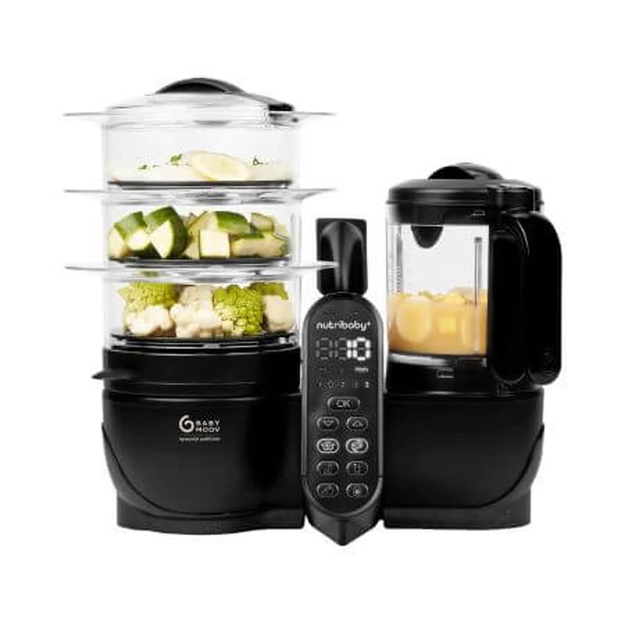 Robot multifonction 5-en-1 Nutribaby (+) XL, noir minéral, Babymoov