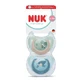 First Choice Pacifier Set, Turtle/Whale, 6–18 months, 2 pieces, Nuk