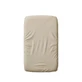 2-in-1-Spannbetttuch aus doppellagiger Baumwolle mit Gummizug und wasserdichtem Futter, 50 x 90 cm, beige, Twindeco
