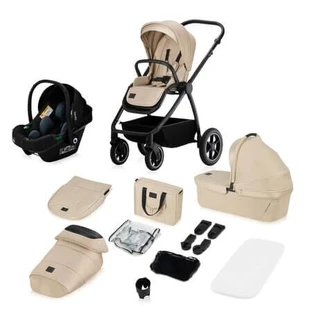 Meril 3-in-1-Wendekinderwagen mit umfangreichem Zubehör, bis zu 22 kg, Beige, Lionelo