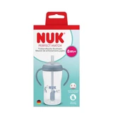 Perfect Match Übergangsbecher mit Henkeln und Strohhalm, blau, ab 8 Monaten, 260 ml, Nuk