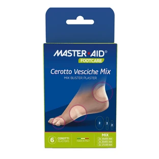 Pansements hydrocolloïdes stériles en blister, assortis, 6 pièces, Master-Aid