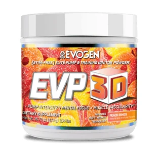 EVP 3D Pré-entraînement sans caféine, arômes de pêche, 620 g, Evogen