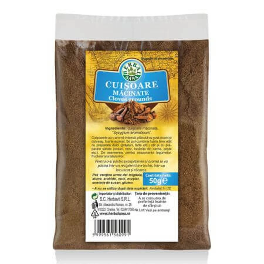 Gemahlene Nelken, 50 g, Herbal Sana