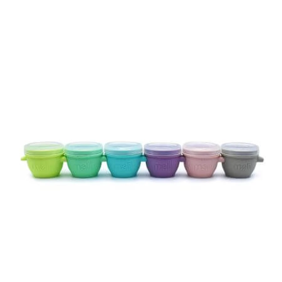 Lot de 6 récipients en silicone Snap&Go, 6 x 59 ml, Melii