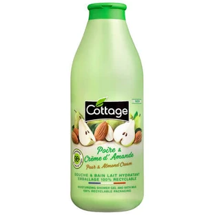Gel de ducha y leche de baño, pera y almendra, 750 ml, Cottage