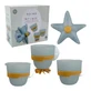 Lot de jouets de bain « Étoiles de mer », bleu, à partir de 10 mois, Little Dutch