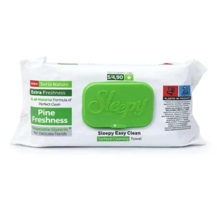 Easy Clean Mehrzweck-Feuchttücher, Kiefernfrische, 100 Stück, Sleepy