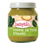Purée de pommes de terre et d'épinards bio, à partir de 4 mois, 130 g, Babybio