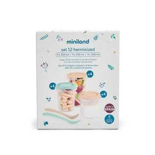 Lot de 12 boîtes hermétiques pour aliments, Dreamland, Miniland