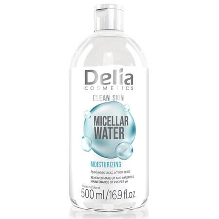 Clean Skin Hydraterend micellair water, 500 ml, Delia