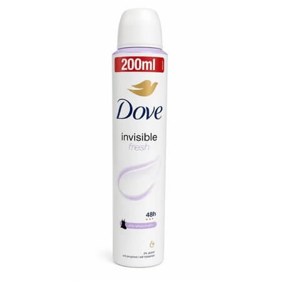Desodorante Invisible Fresh, 200 ml, Dove para mujer