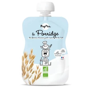 Organic Yogurt and Oat Porridge, 6 months+, 100 g, Popote