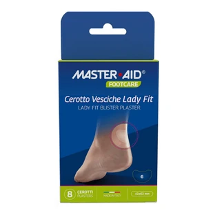 Apósitos hidrocoloides estériles en forma de ampolla, 42 x 62 mm, Lady Fit, 6 unidades, Master-Aid