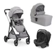 Seety 3-in-1 Stroller with Kory Plus I-Size Car Seat 87146, Cloud, 0 months+, Chicco