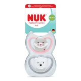 Perfect Match Air Schnuller-Set, Eichhörnchen/Bär, 18–36 Monate, 2er-Pack, Nuk
