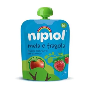 Apple and Strawberry Puree, 6 months+, 85 g, Nipiol