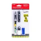 You & Me Pen with Eraser, Black, Daco
