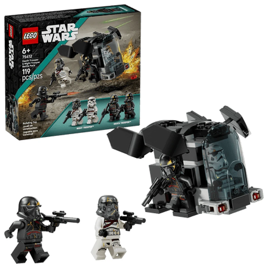 Star Wars „Soldiers of Death” en „Soldiers of the Night” gevechtsset, vanaf 6 jaar, 75412, 119 onderdelen, Lego