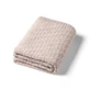 Gestrickte Babydecke aus Baumwolle, 75 x 100 cm, beige, ab 0 Monaten, Babyono