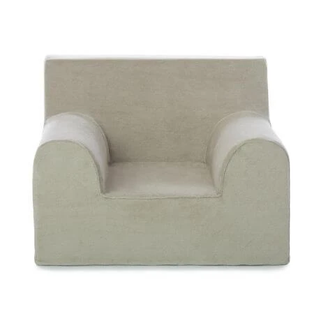 Velvet Armchair for Children, Beige, Twindeco