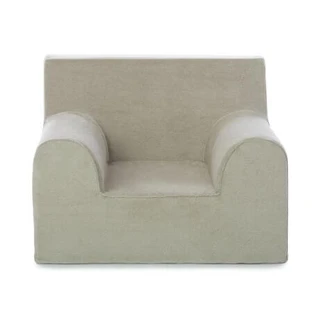 Velvet Armchair for Children, Beige, Twindeco